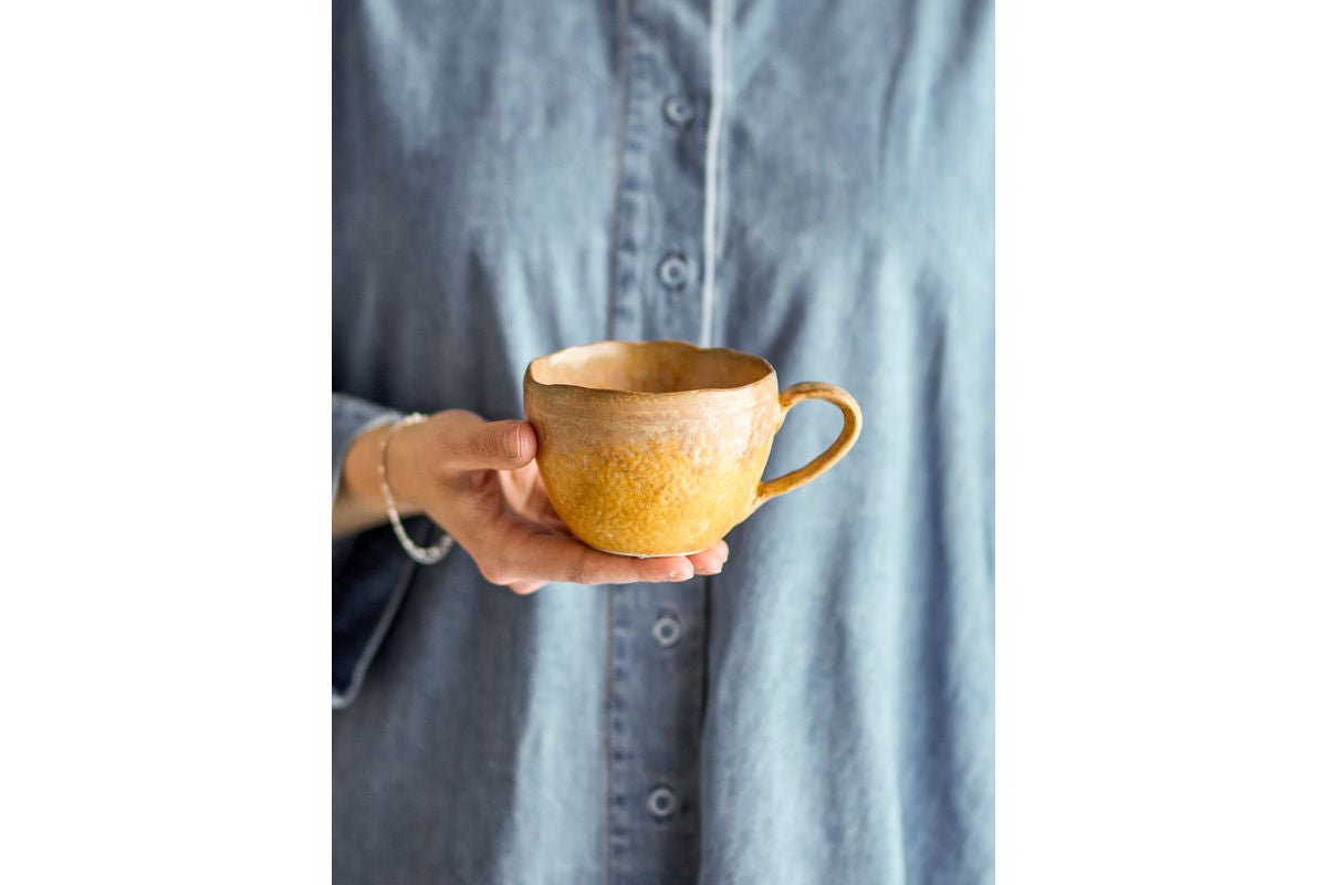 Tasse „Solin“ – Gelbes Steingut