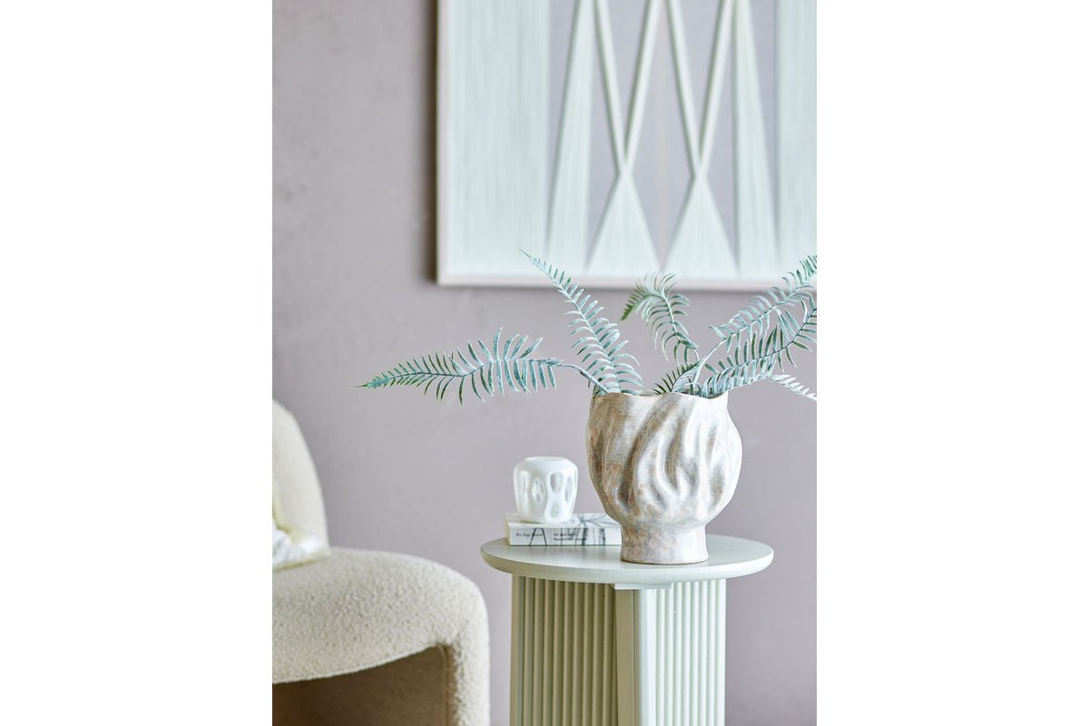 Vase « Elvane » – Faïence blanche