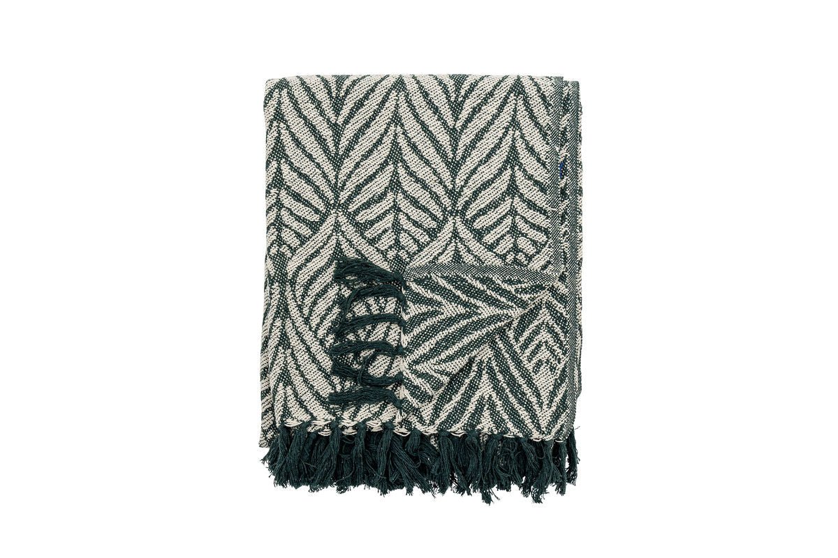 Tagesdëck Verdea – recycléiert Kotteng mat Blatmotiv