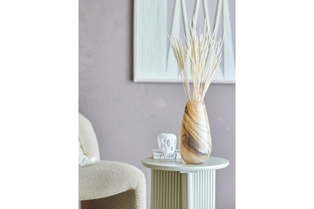 Vase „Ruhan“ – Braunes Glas