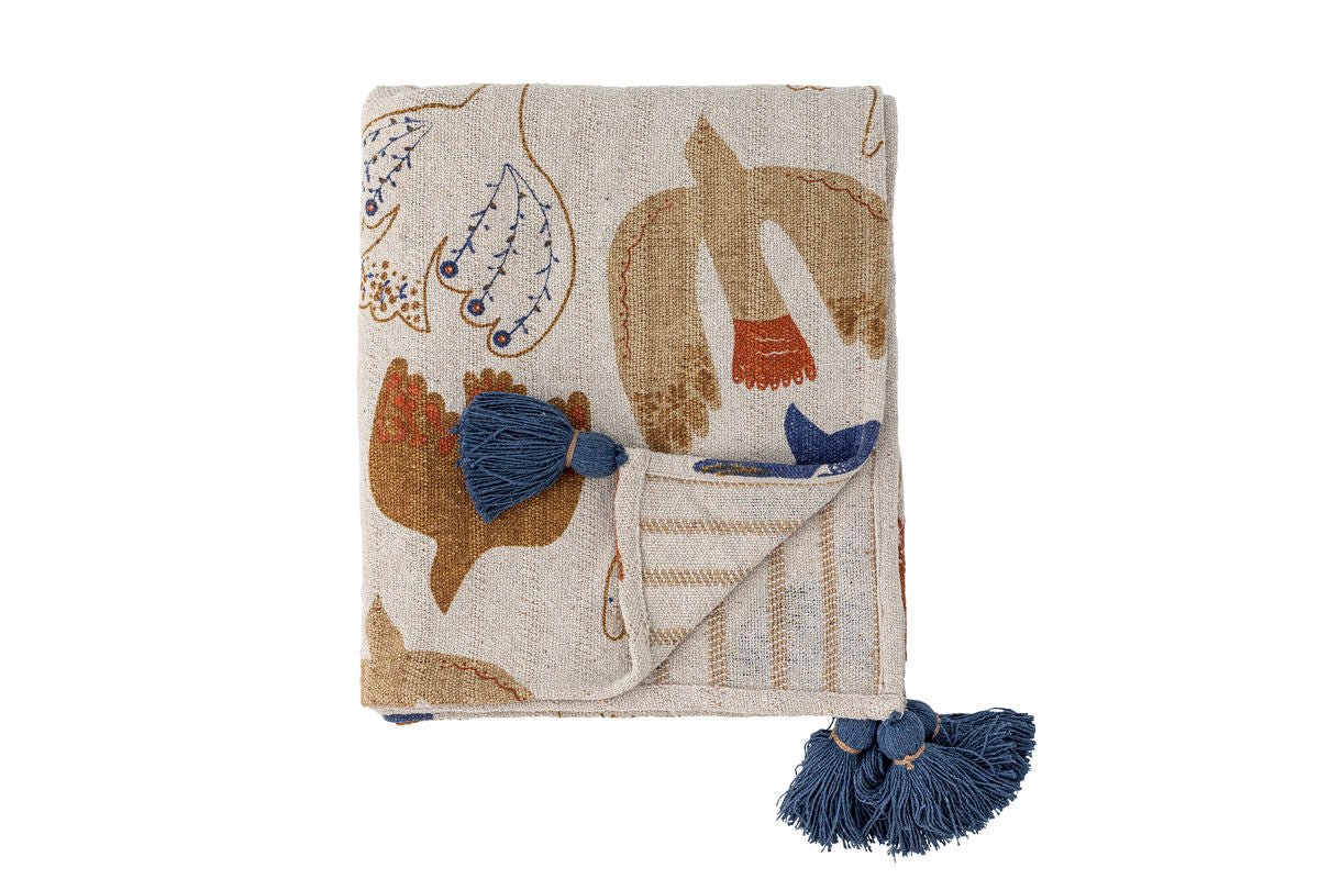 Tagesdëck Solana – recycléiert Kotteng mat grafeschem Muster