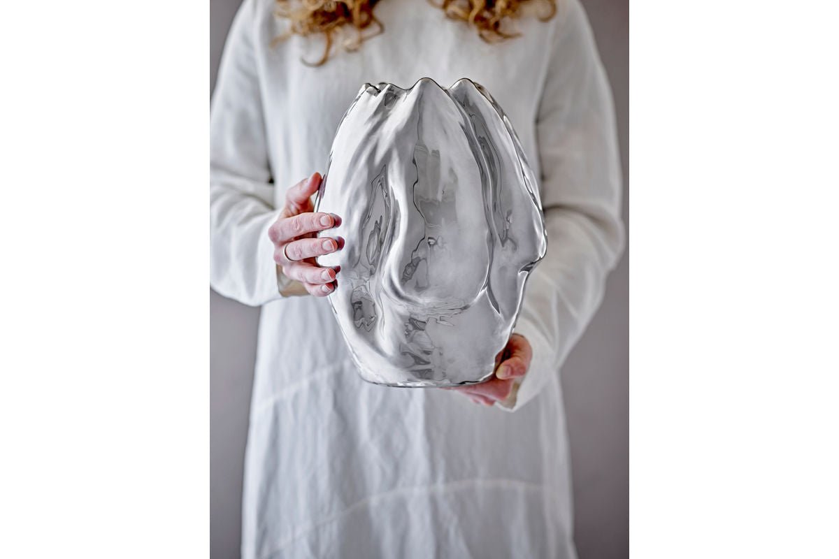 Vase "Argon" – Silver Stoneware