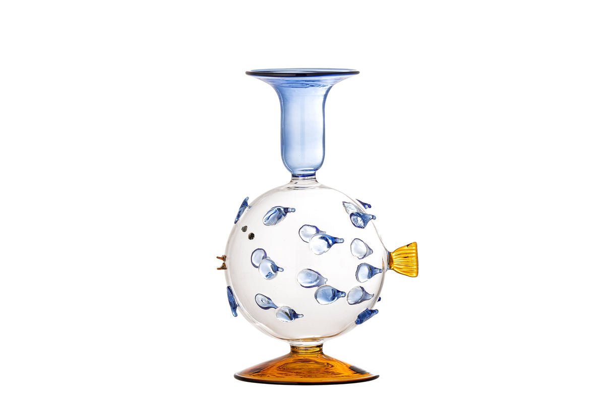 Kerzenhalter Fuad – mundgeblasene Glas a Blo & Bernstein