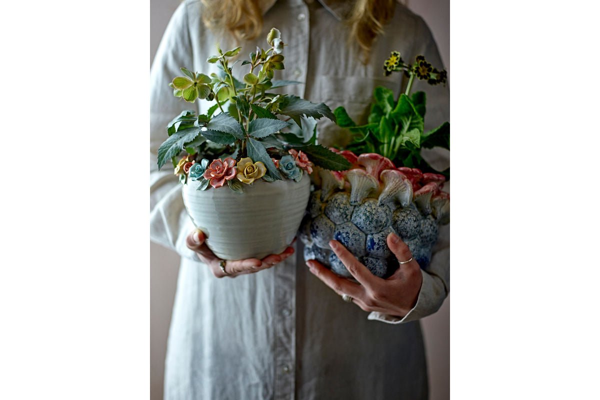 Flower Pot "Myra" – Colorful Stoneware