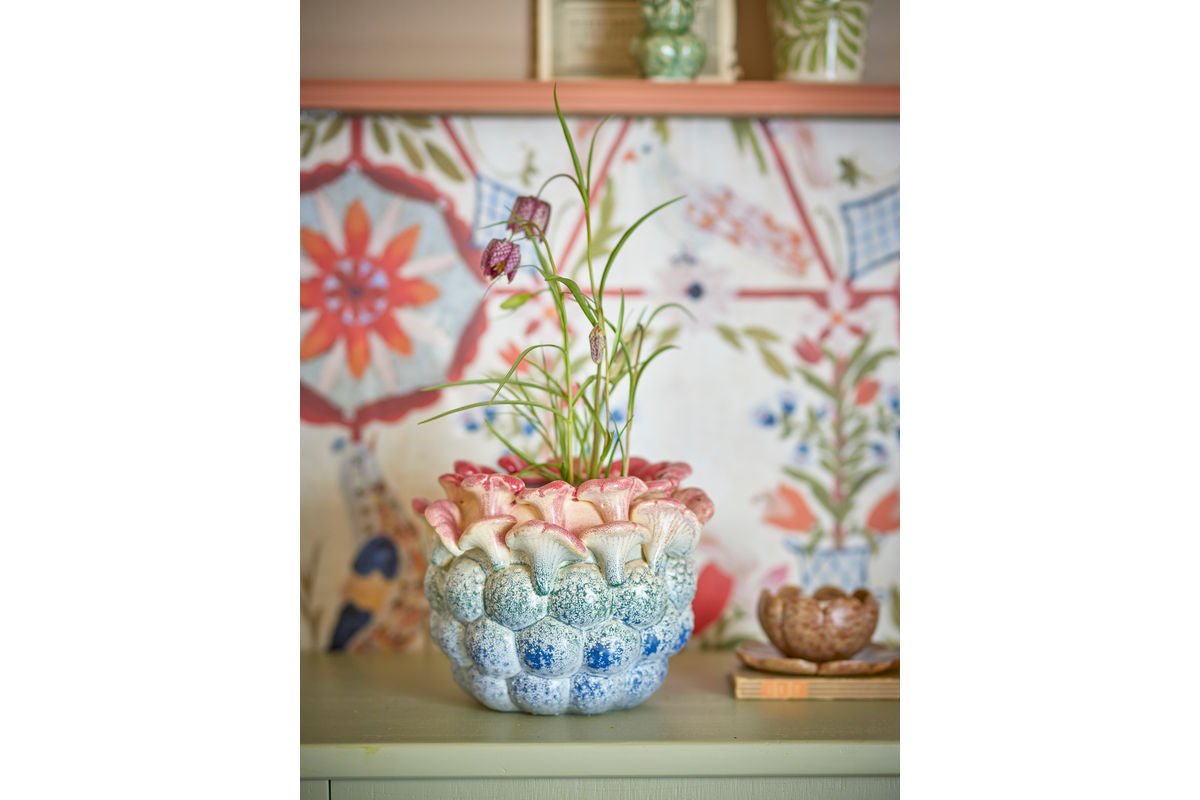 Flower Pot "Myra" – Colorful Stoneware