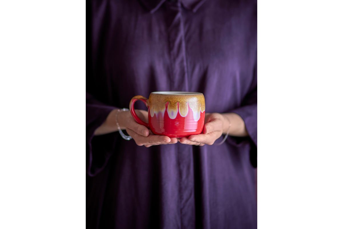 Gobelet Linea - fabriqué en grès / lot de 4 multipack