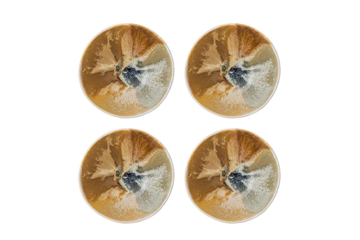 Ensemble de bols « Solari » – Grès jaune (4 pièces)