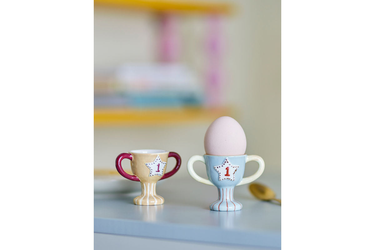 Set of 2 Egg Cups – Colorful, made of Stoneware