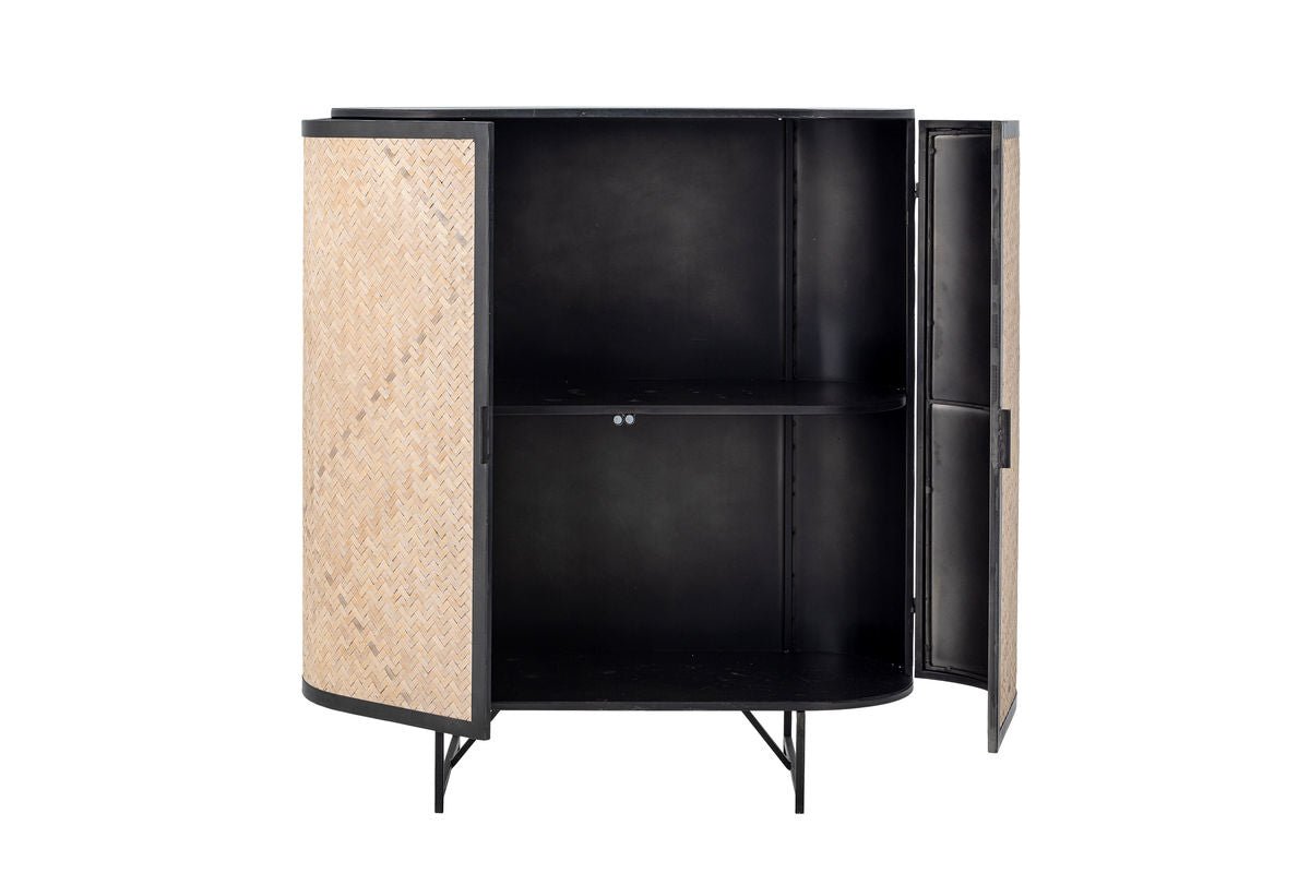 Kommode Elvara – Metallrahmen mat Wiener Geflecht am Natierleche Ton