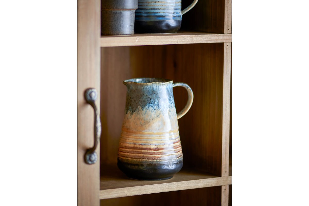 Krug Elvara – Grès avec glaçure réactive en aspect multicolore