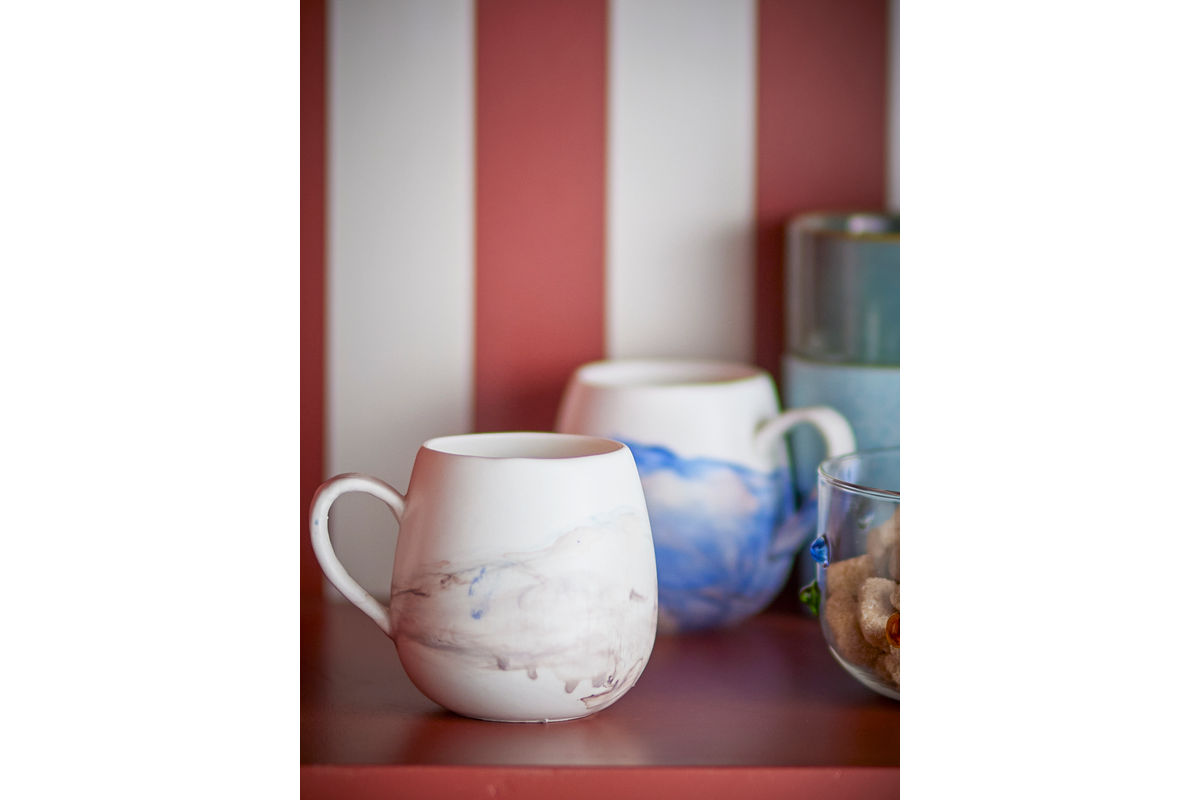 Ensemble de tasses « Arvona » – Grès brun (4 pièces)