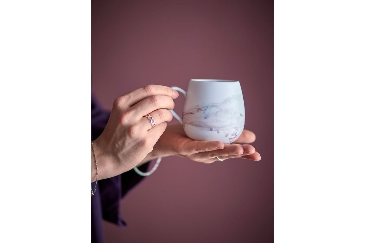 Ensemble de tasses « Arvona » – Grès brun (4 pièces)