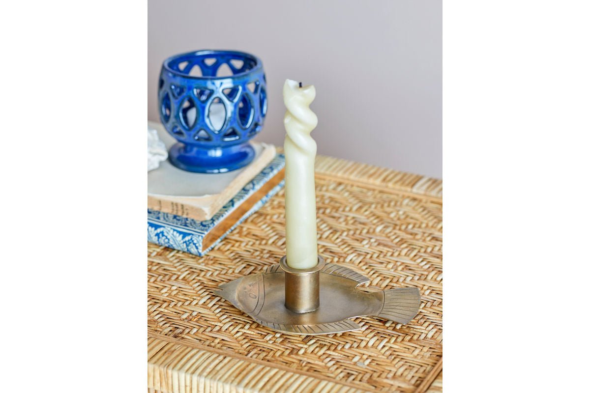 Candle Holder "Pisaro" – Metal in Gold Finish