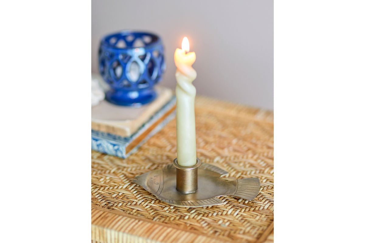 Candle Holder "Pisaro" – Metal in Gold Finish
