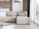 Designer-Ecksofa Tilia Cord mat Schloffunktioun a Stauraum