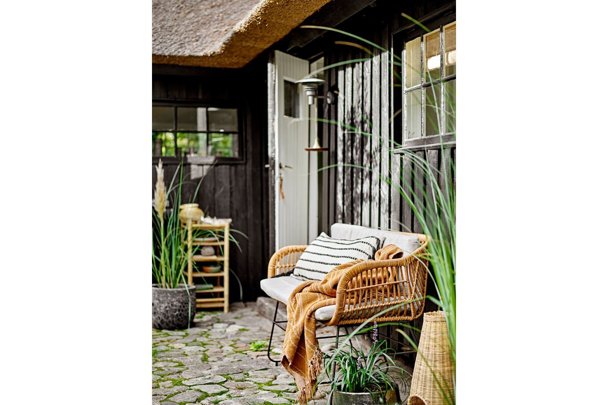 Überwurfdecke  Koa – Braun, aus recycelter Baumwolle