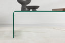 Table basse Klaro - en verre avec plateau en bois