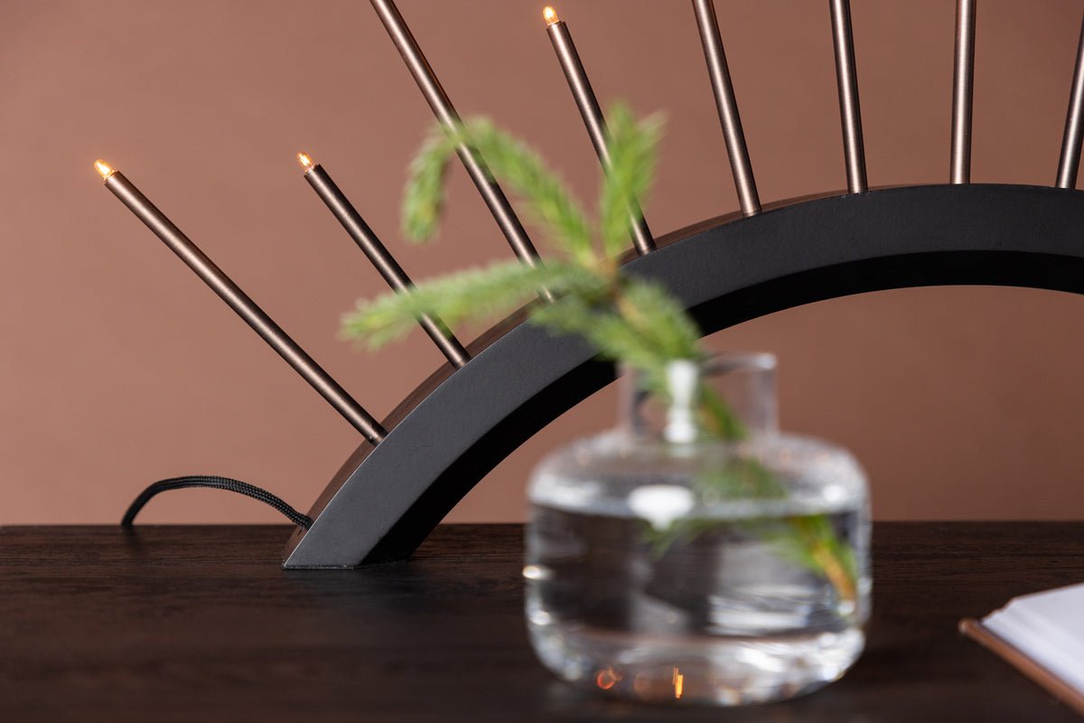 Chrëschtdekoratioun Luma - Ronn Béi oder Schwaarz