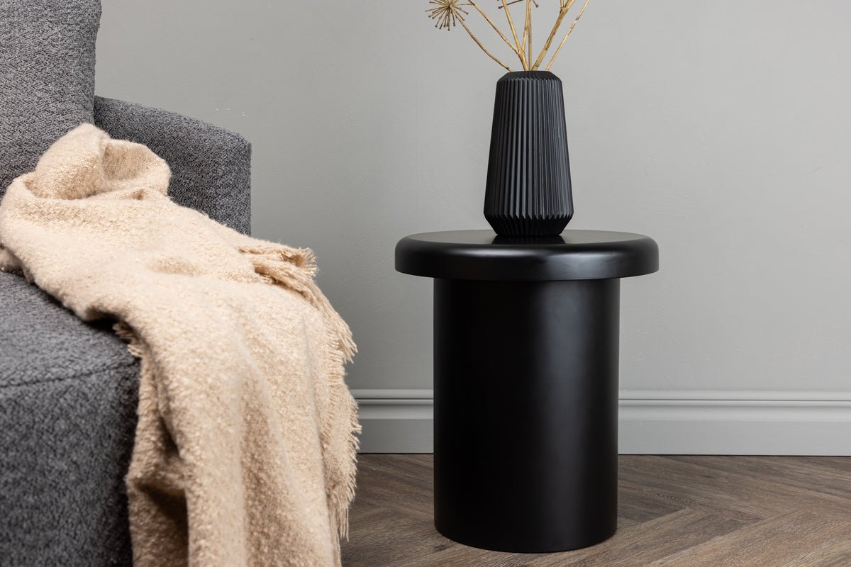 Table d'appoint Santana – en Noir avec forme ronde