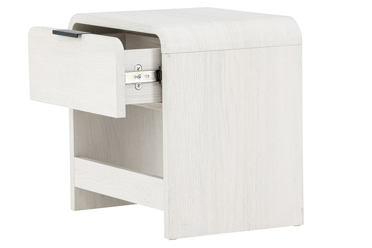 Side table Mina – in White with drawer