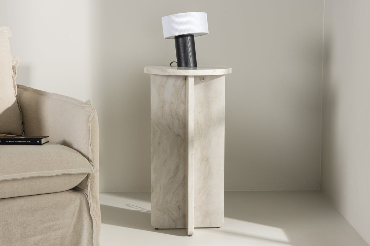 Side Table Baki – in two sizes with marble look