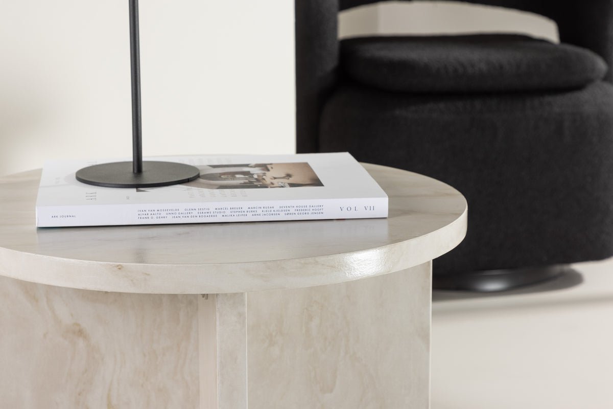 Side Table Baki – in two sizes with marble look