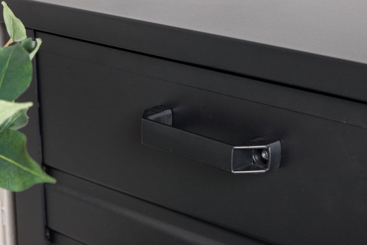 Garden Cushion Box Ludmilla - Black Aluminum Frame Including Inner Bag