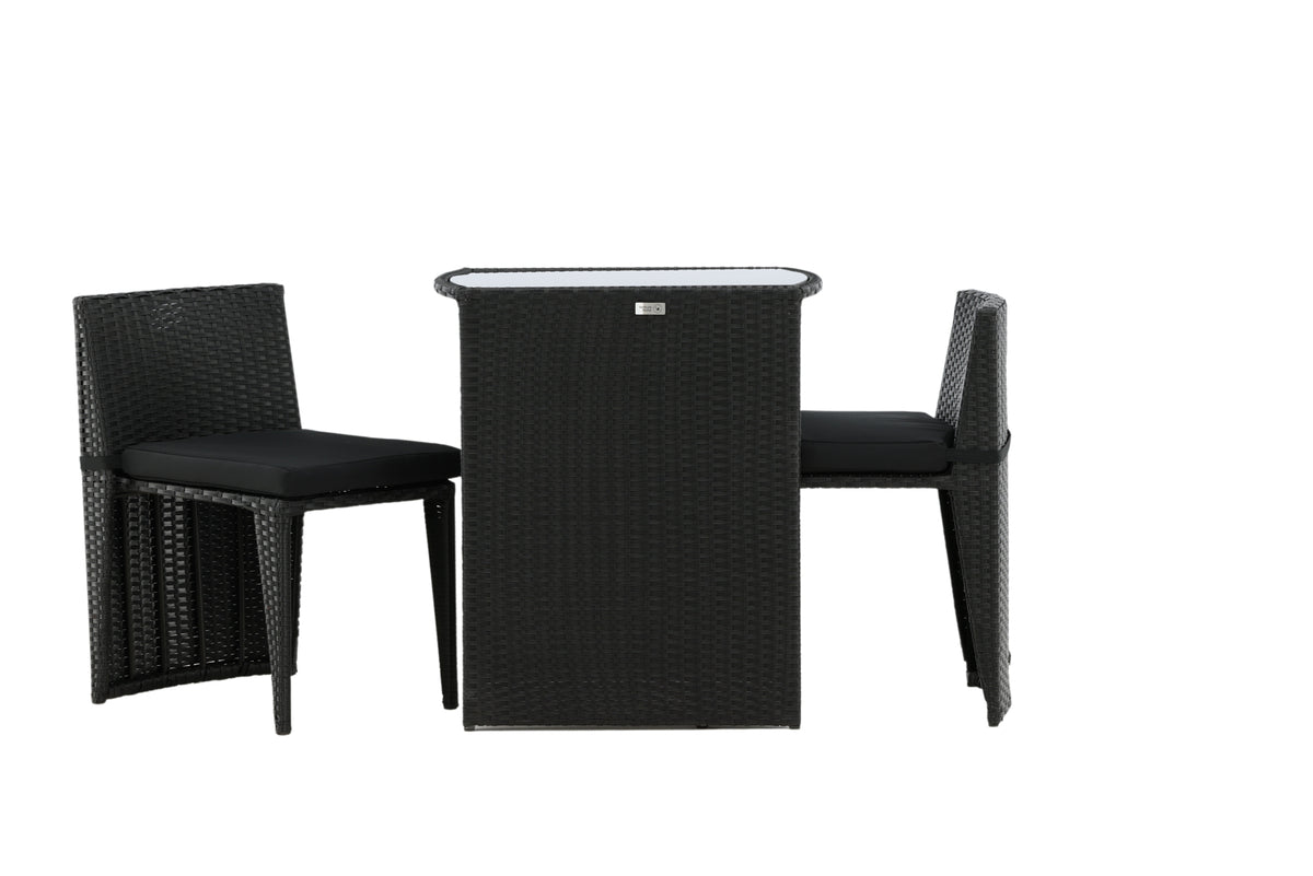 Balkonset Bob - a wahlweis schwaarzem oder groem Rattan