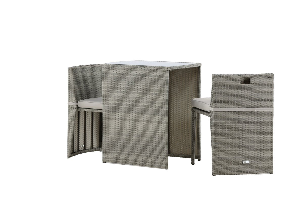 Balkonset Bob - a wahlweis schwaarzem oder groem Rattan