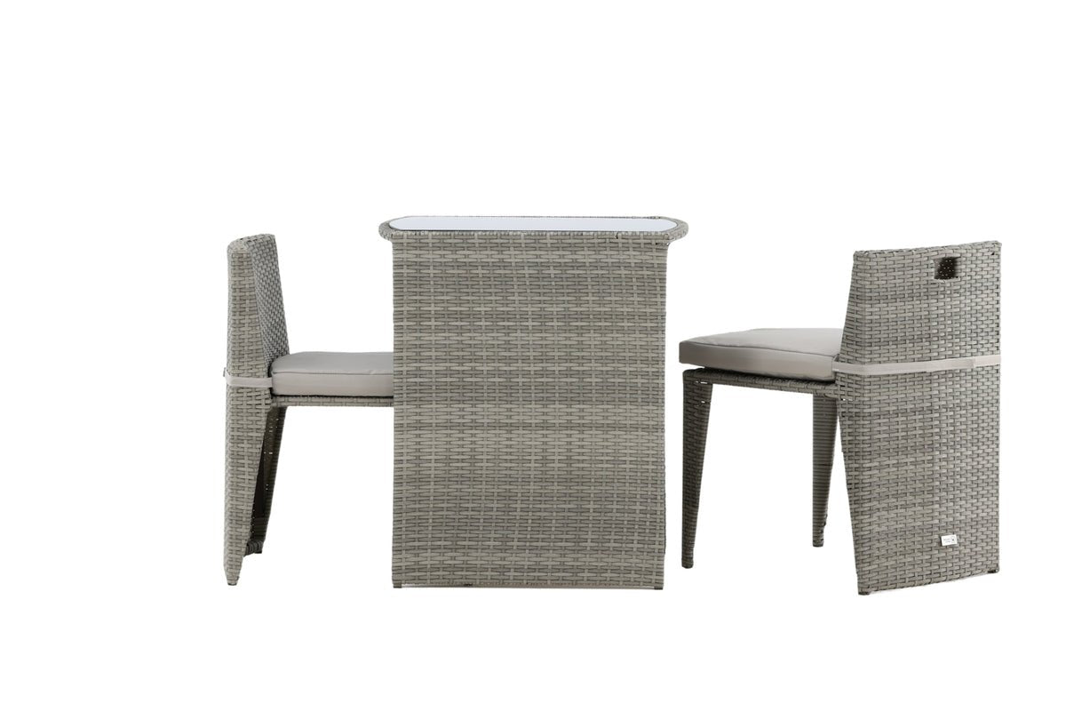 Balkonset Bob - a wahlweis schwaarzem oder groem Rattan