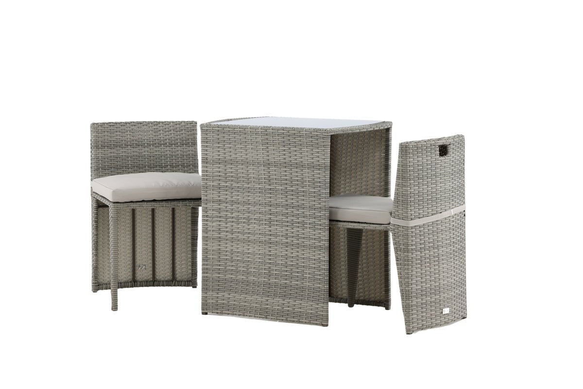 Balkonset Bob - a wahlweis schwaarzem oder groem Rattan