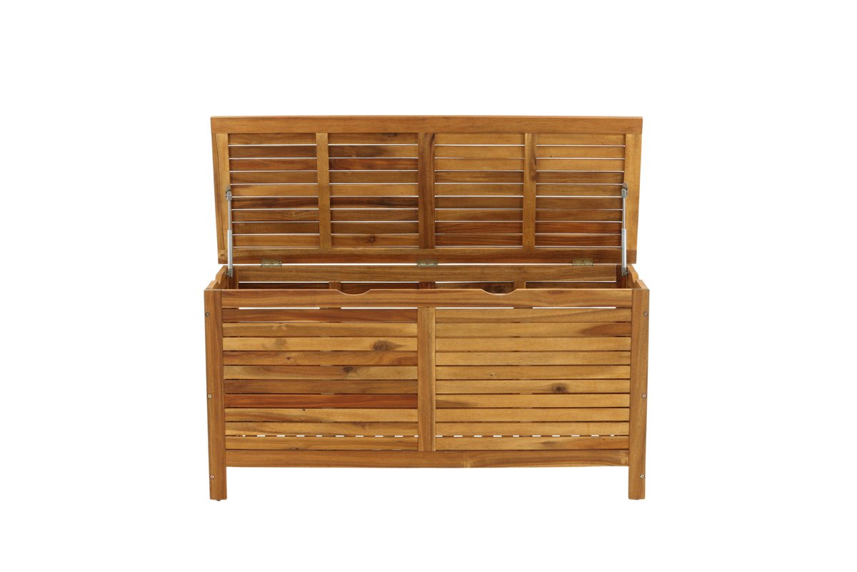 Garden Cushion Box Melissa - Made of Acacia in Natural Look