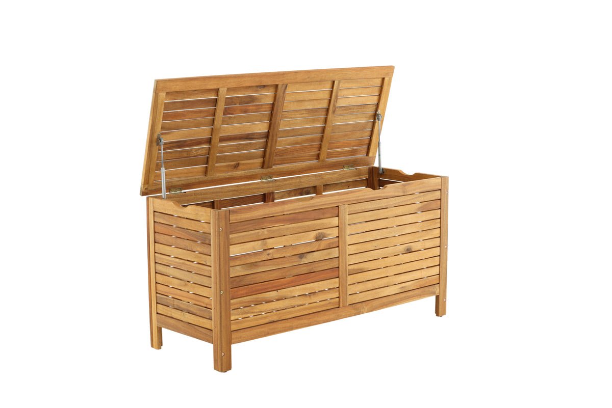 Garden Cushion Box Melissa - Made of Acacia in Natural Look