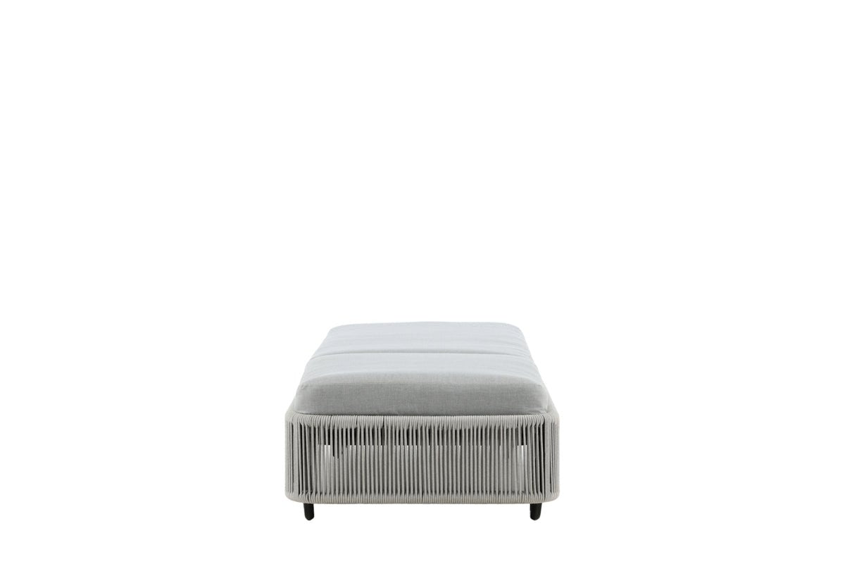 Chaise longue de jardin Mila - en polyester/métal