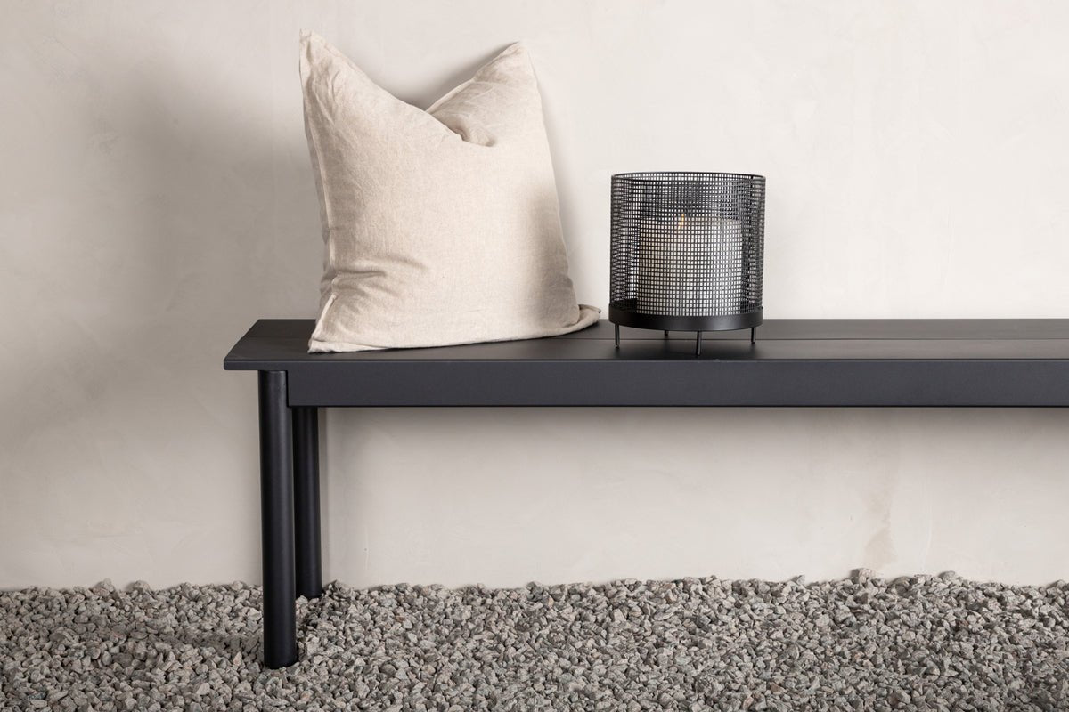 Garden Bench Egypt - made of sturdy black aluminum