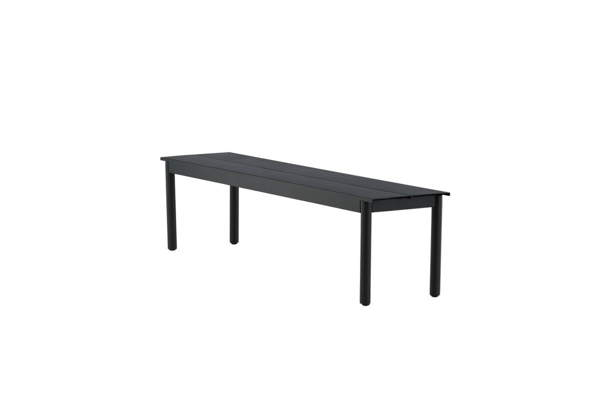 Garden Bench Egypt - made of sturdy black aluminum