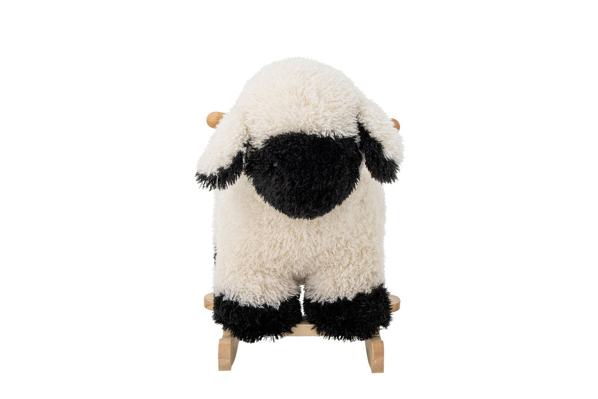 Jouet à bascule Molly – doux mouton à bascule en bois et tissu pour enfants