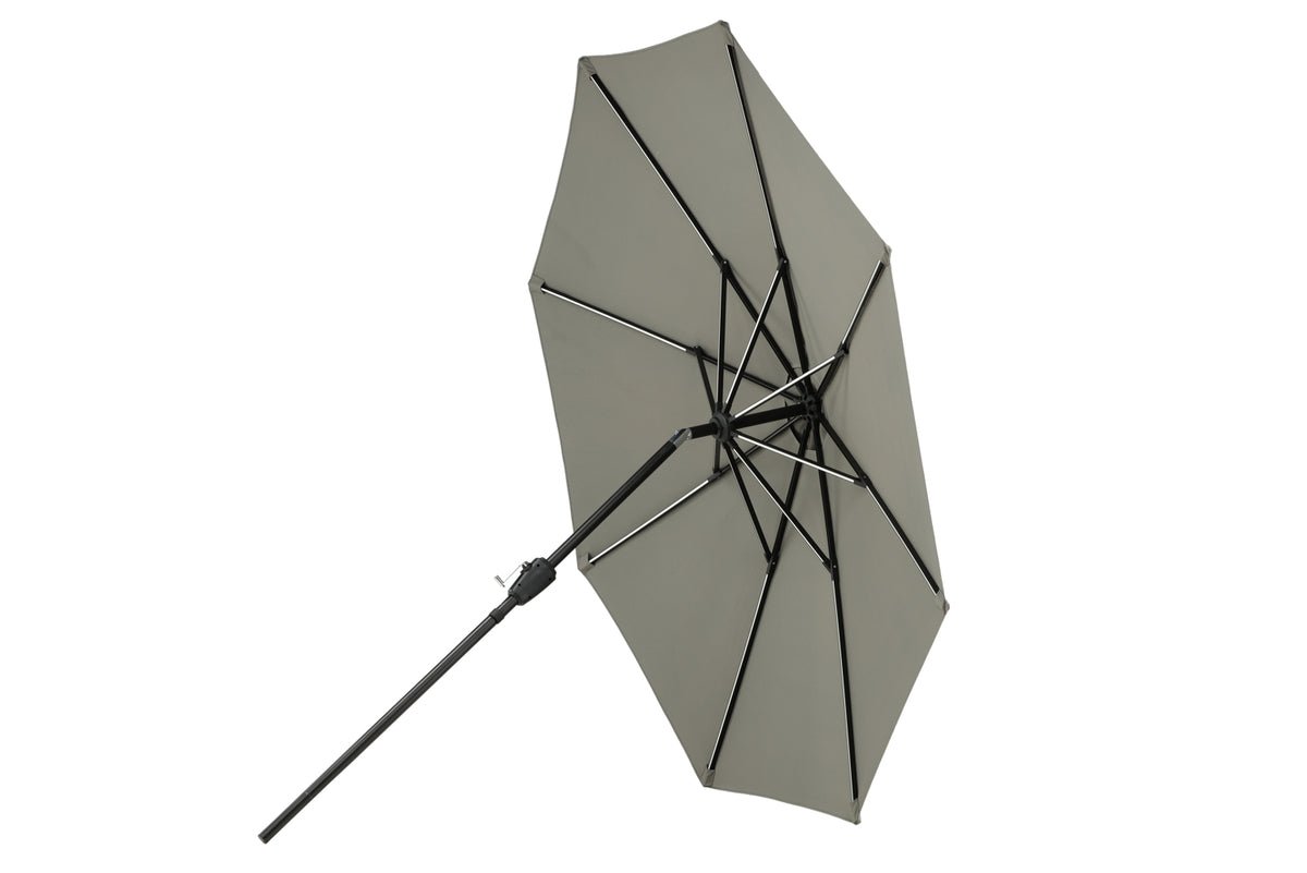 Parasol Lightning – Ø270 cm en Noir ou Gris au choix