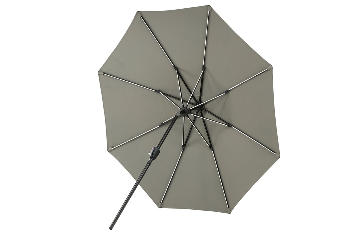 Parasol Lightning – Ø270 cm en Noir ou Gris au choix