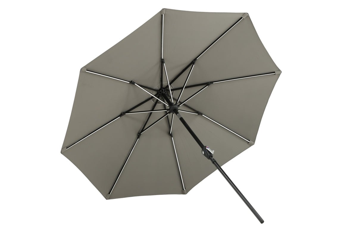 Parasol Lightning – Ø270 cm en Noir ou Gris au choix