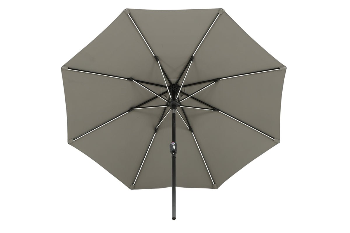 Parasol Lightning – Ø270 cm en Noir ou Gris au choix