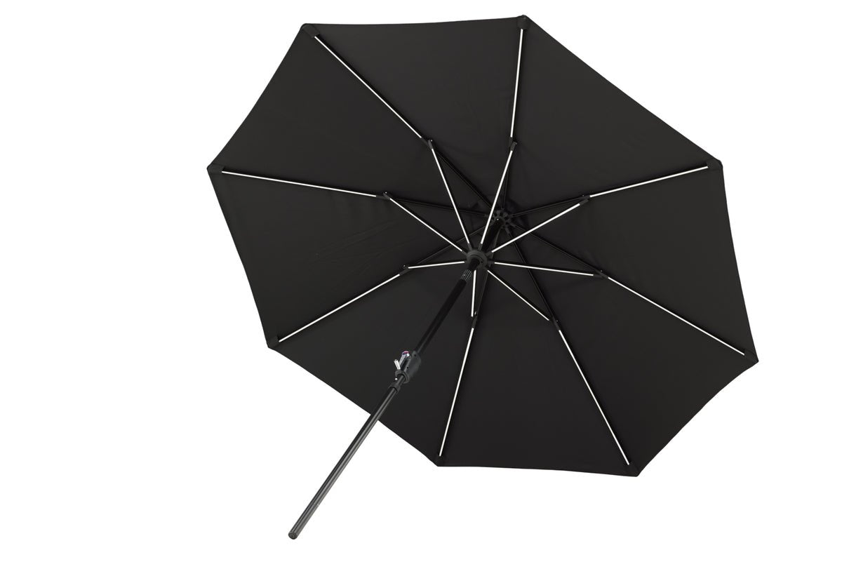 Parasol Lightning – Ø270 cm en Noir ou Gris au choix