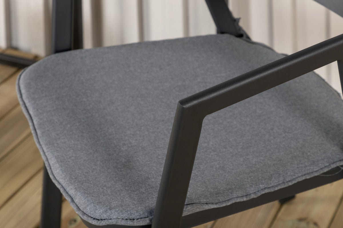 Chaise de jardin Sylt - en aluminium noir