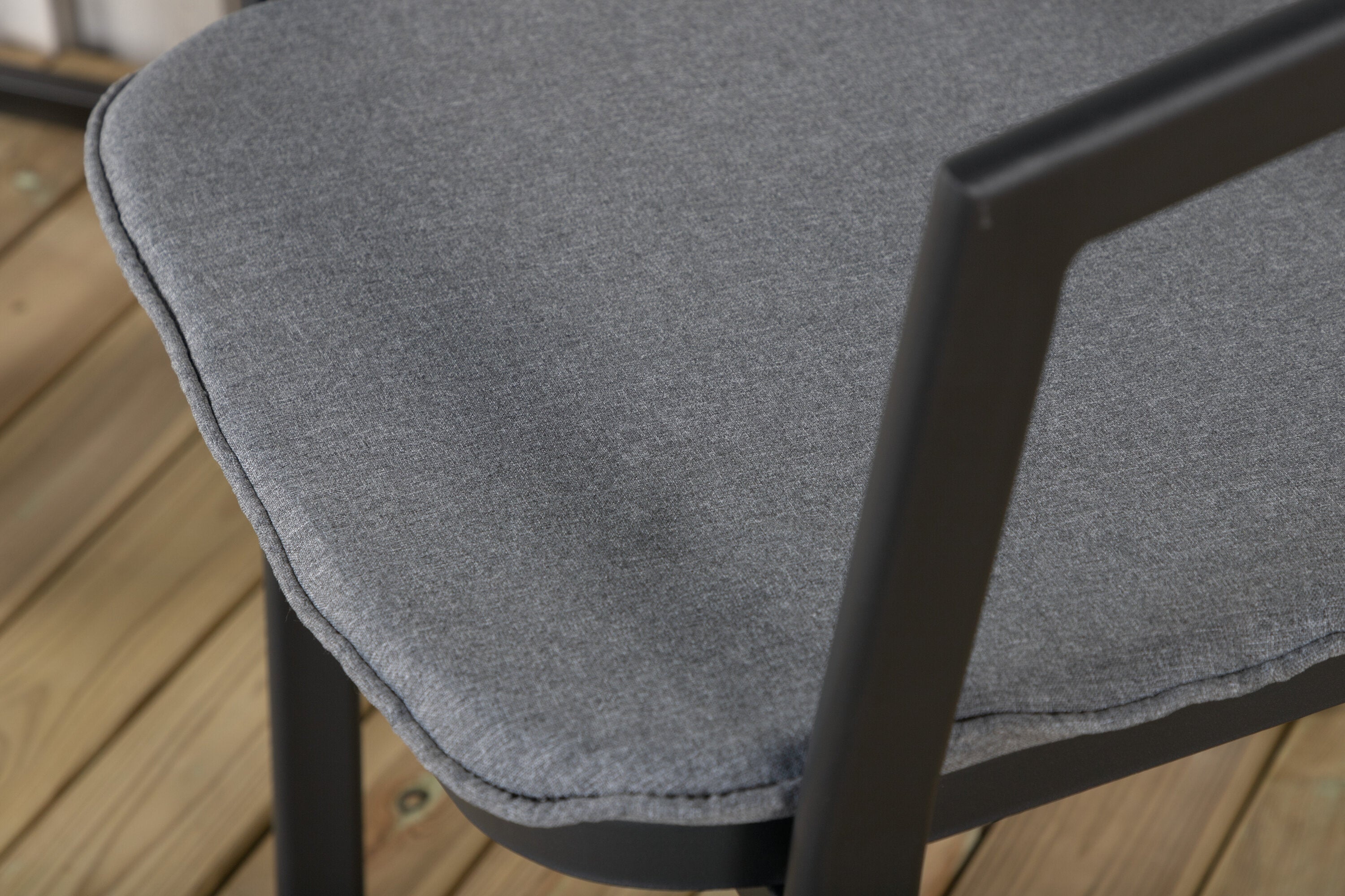 Gaartesëtz Sylt - aus Aluminium an Schwaarz