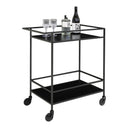 Quarto Serving Cart with Metal Frame