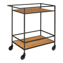Quarto Serving Cart with Metal Frame