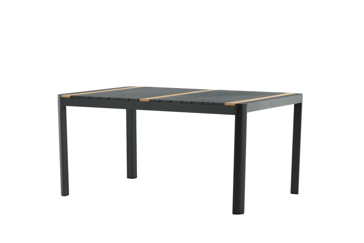 Table de jardin Nuru - Teck et aluminium pour stabilité et durabilité