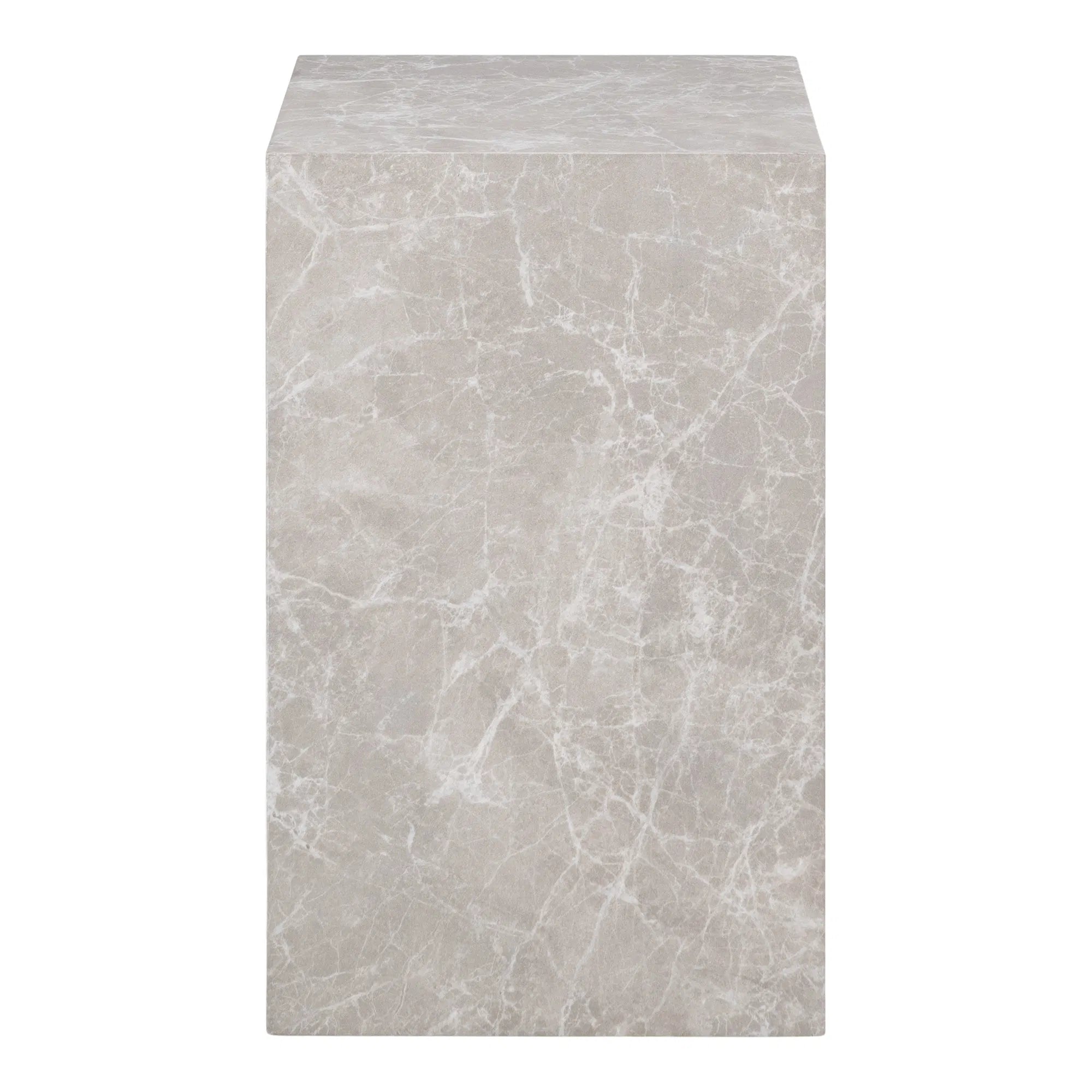 Designer coffee table/side table Paris in marble look 30x30x50 cm