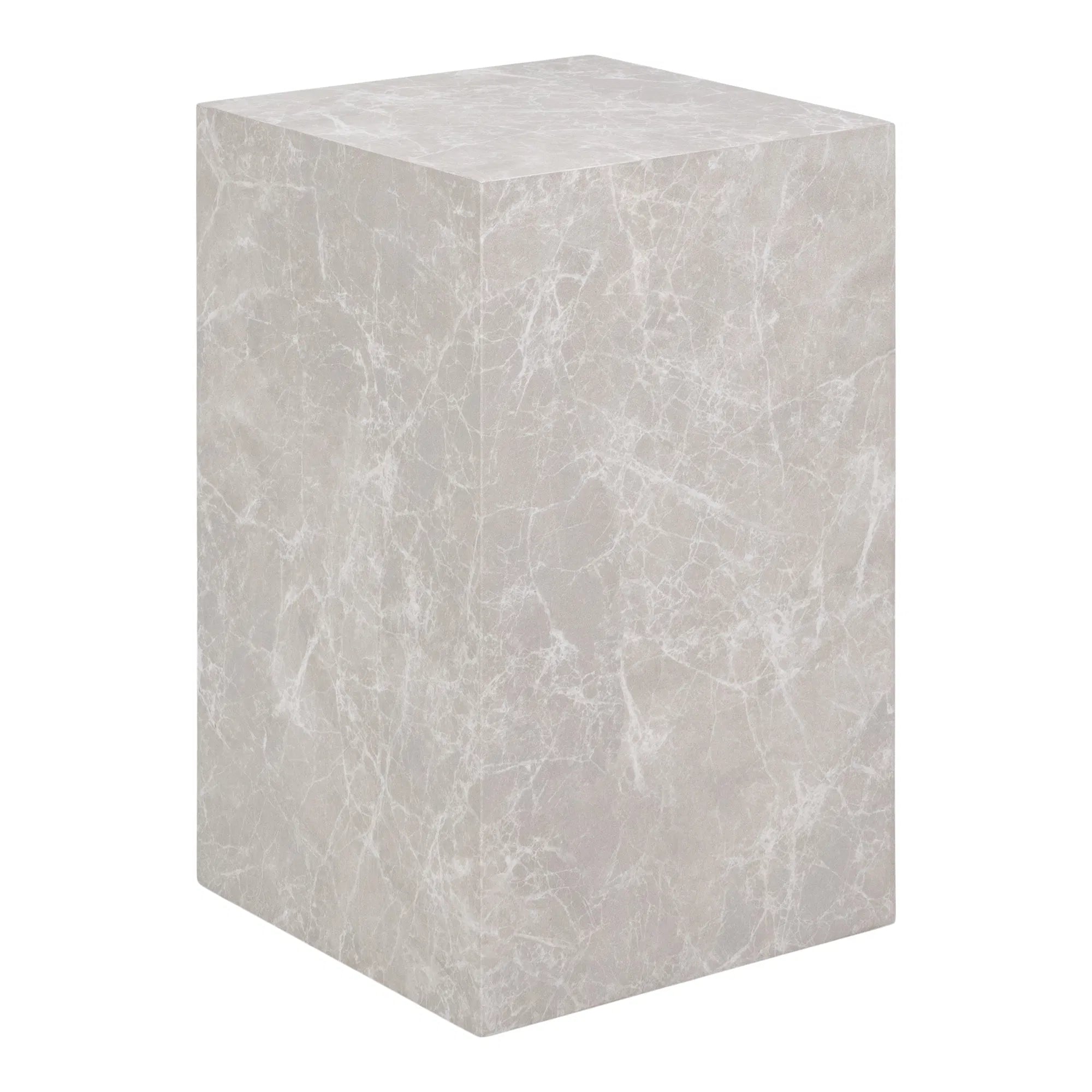 Designer coffee table/side table Paris in marble look 30x30x50 cm