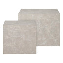 Designer coffee table Paris 2-piece set in marble look